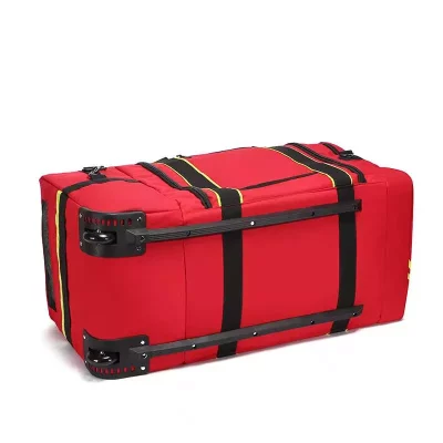 Large-Capacity Firefighting First Aid Kit – Waterproof, Flame-Retardant Rescue Bag with Wheels