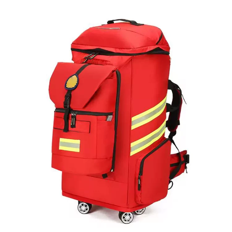 Firefighter First Aid Kit | 100L Tactical EMS Rescue Backpack | Durable 420D Nylon Oxford Medical Bag