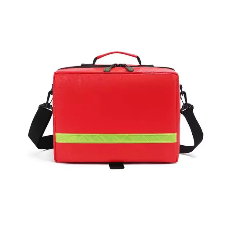 firefighter first aid bag with reflective strip for fire rescue medical response