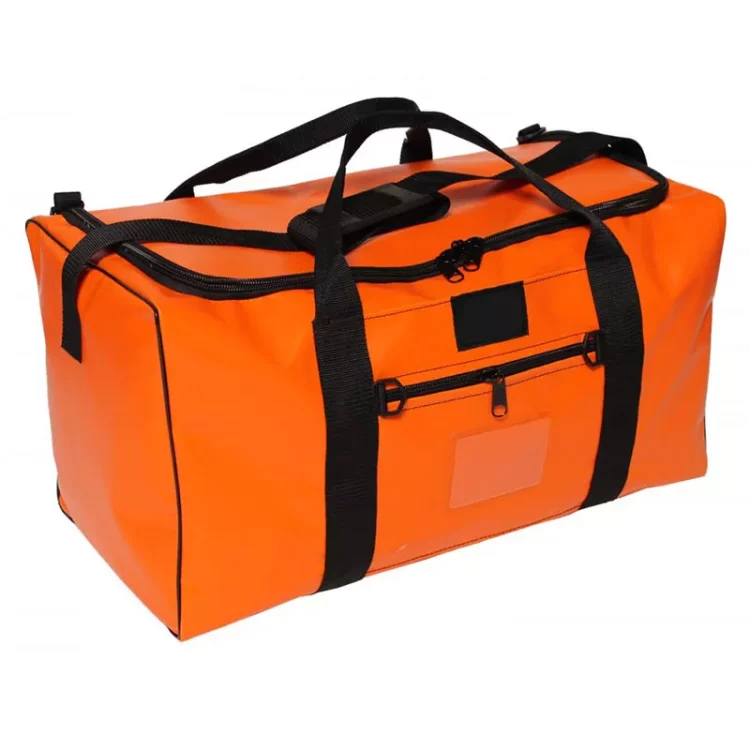 orange firefighter medical duffel bag waterproof pvc emergency rescue first aid bag