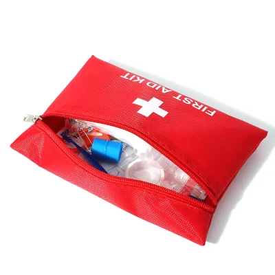 Custom pet first aid kit with zipper pouch