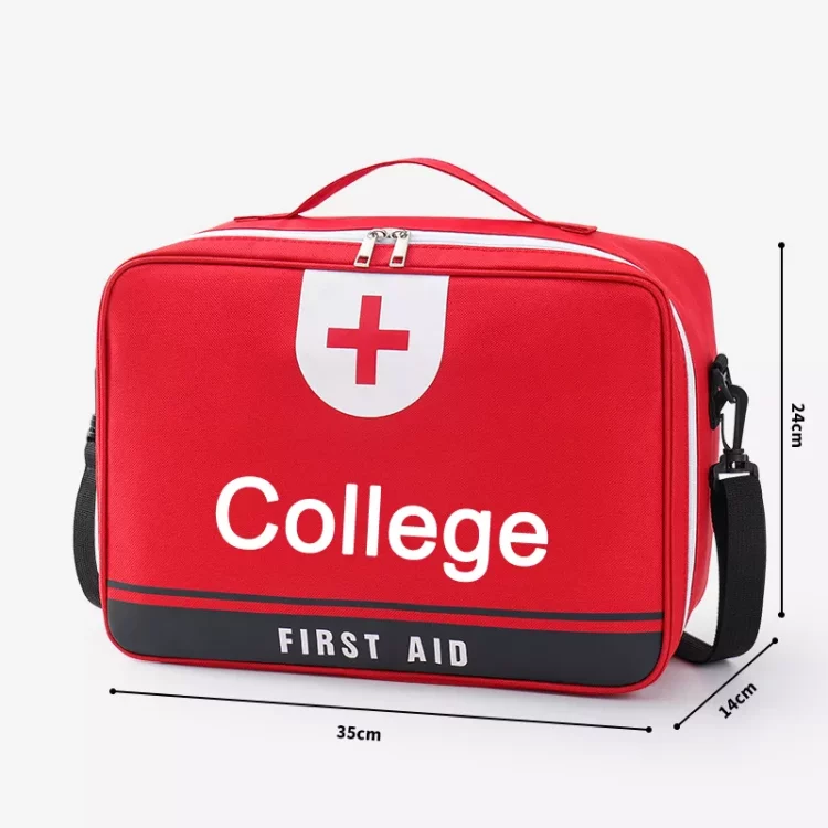 Oxford cloth and PVC material used for college first aid kit manufacturing