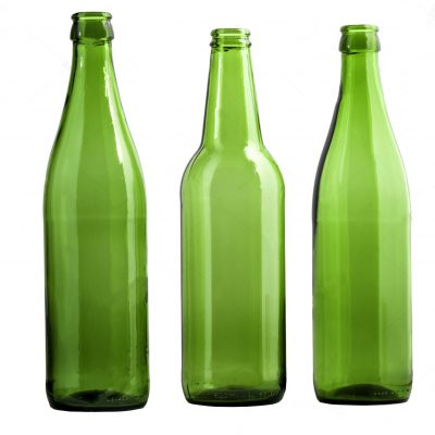 500ml green glass beer bottle