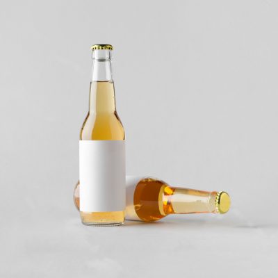 207ml Clear glass beer  bottle