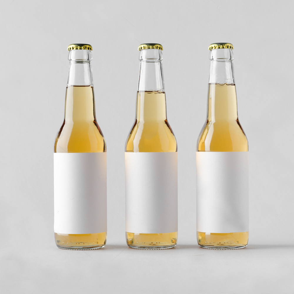 640ml Clear beer  bottle