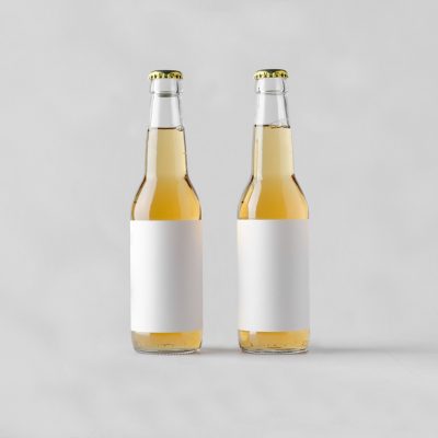 330ml Clear glass beer  bottle