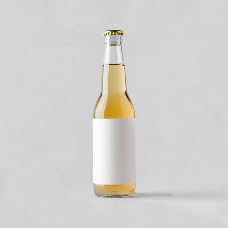 500ml Clear glass beer  bottle