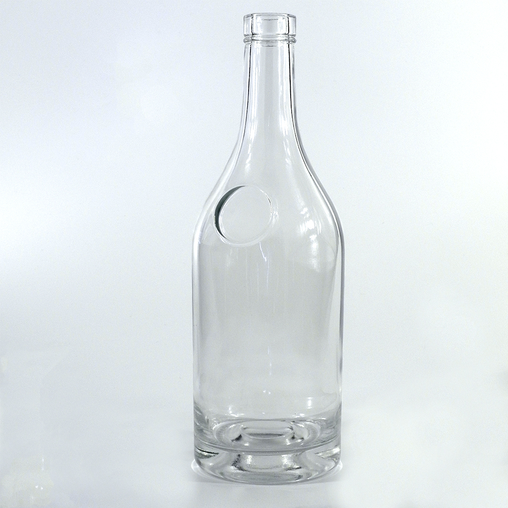 750ml clear vodka glass bottle