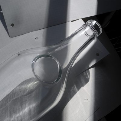 500ml  vodka glass bottle