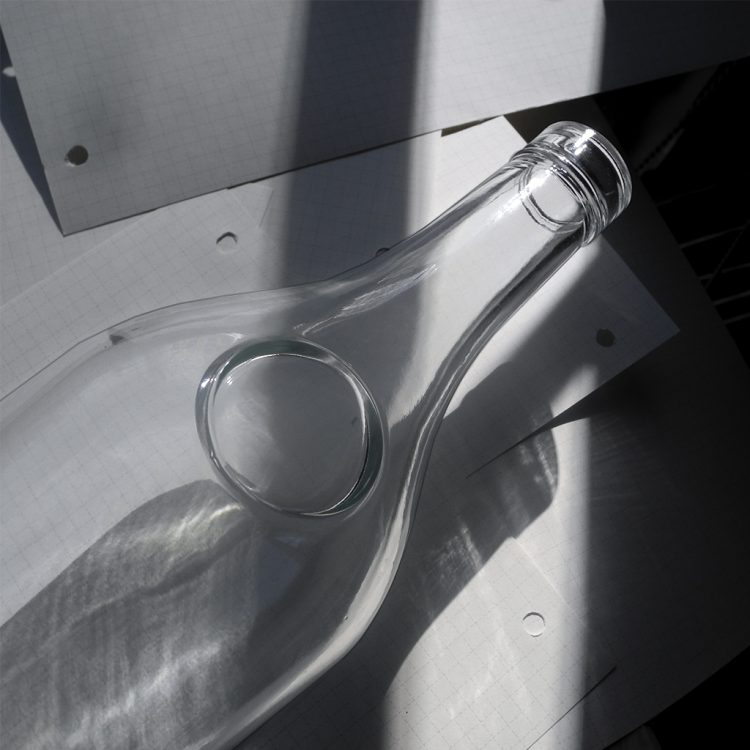 500ml  vodka glass bottle