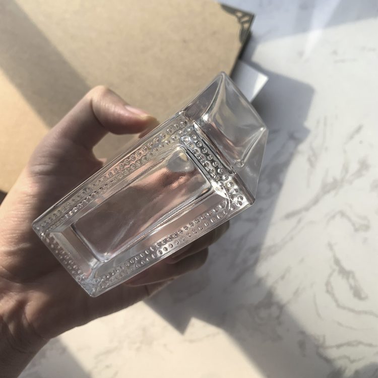 empty perfume  glass bottle