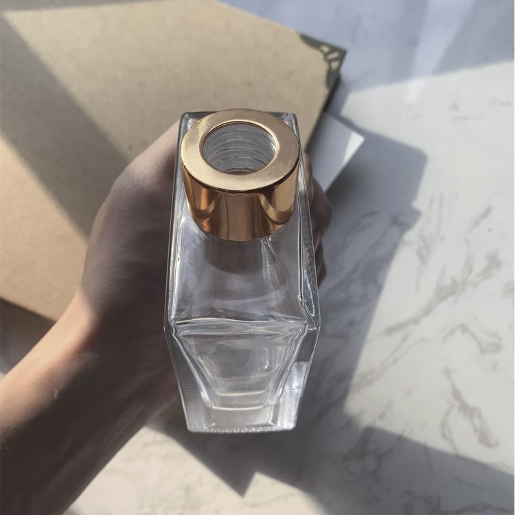 120ML flat  perfume  glass bottle