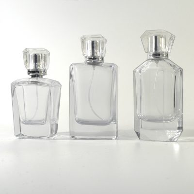 clear perfume glass bottle