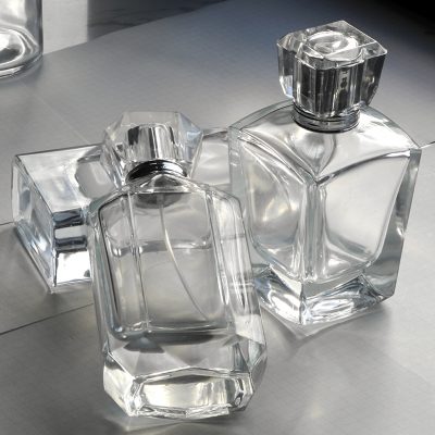 square perfume glass bottle