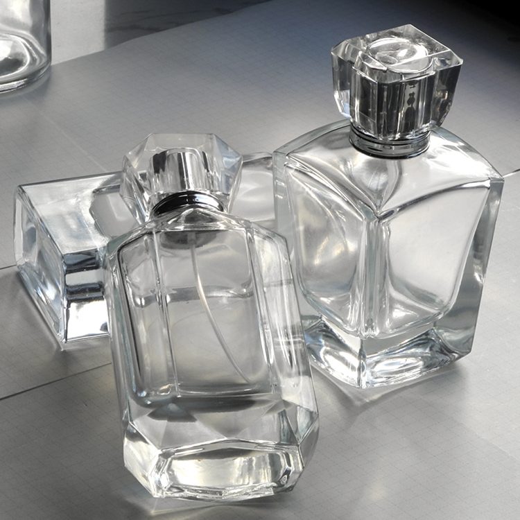 square perfume glass bottle