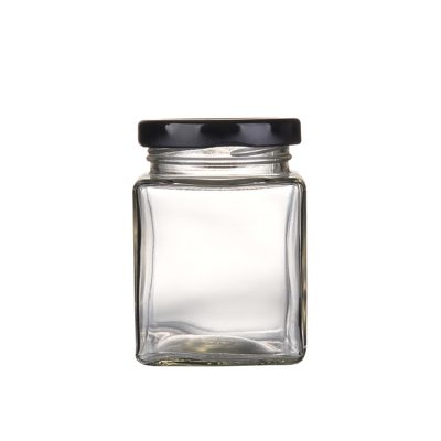 150ml square food glass jars