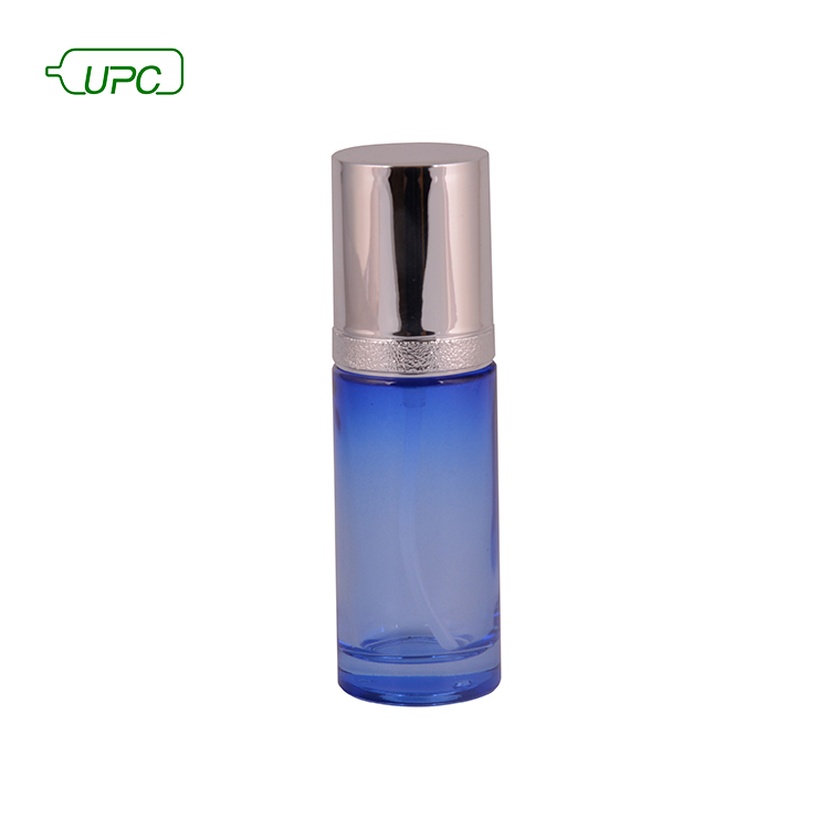 50ml Gradient Blue Glass Cosmetic Bottle