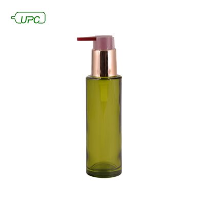Pump Action Glass Cosmetic Bottle