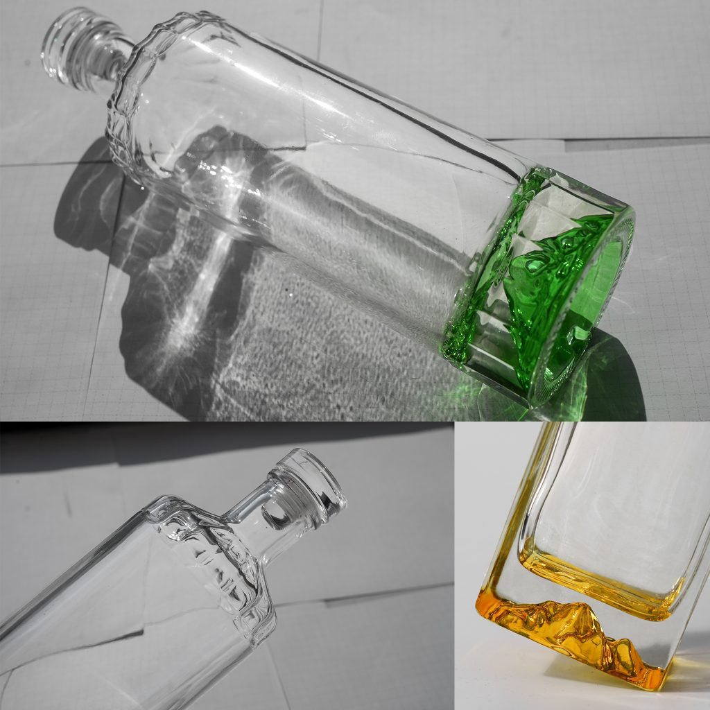 Custom whisky vodka  bottle