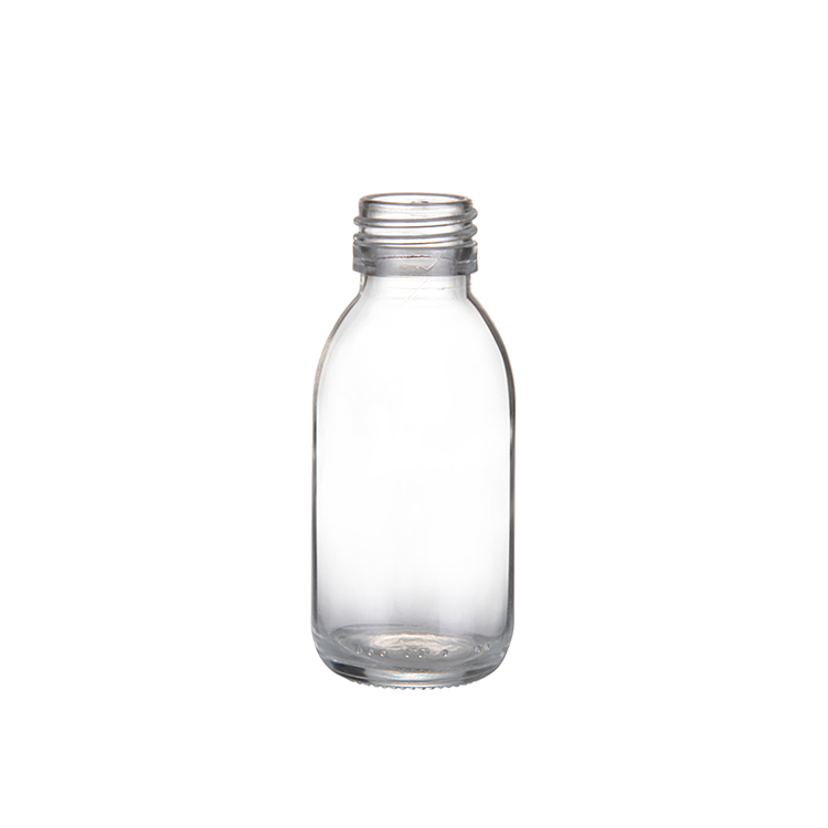 clear glass bottle for syrup