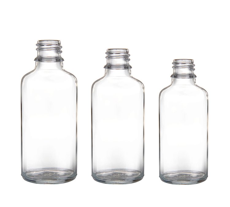 200ml clear pharma glass bottle