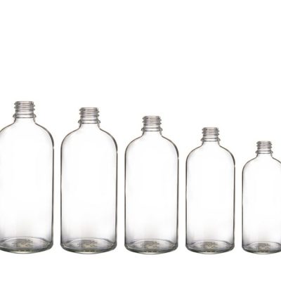 200ml clear pharma glass bottle