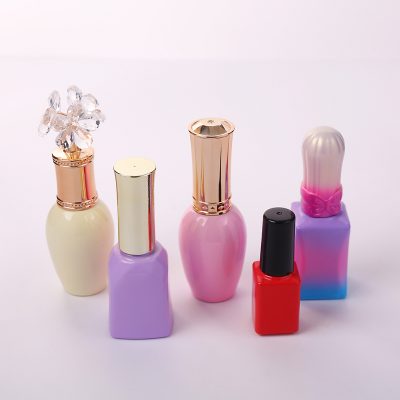 colorful nail polish bottle