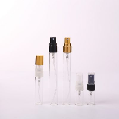 pump lid perfume  glass bottle