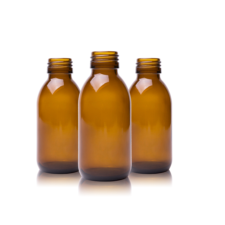 Amber Syrup Pharmaceutical Glass Bottle 02