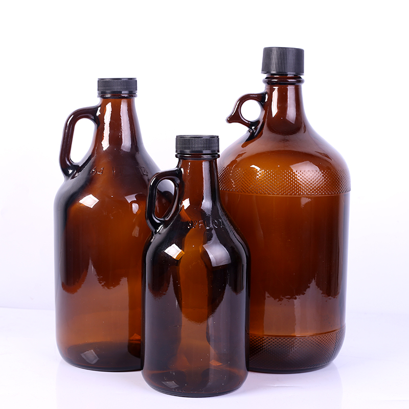 1000ml Amber Wine Beer Glass Bottles