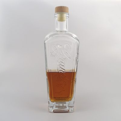 500ml Clear Glass  Alcohol Bottle