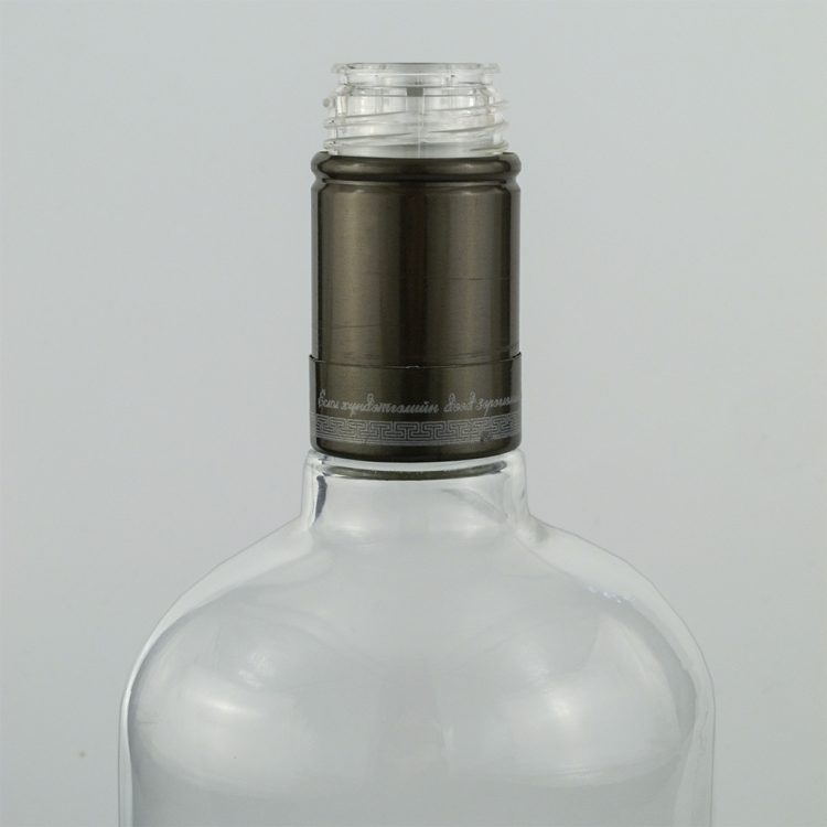 custom  clear liquor bottle