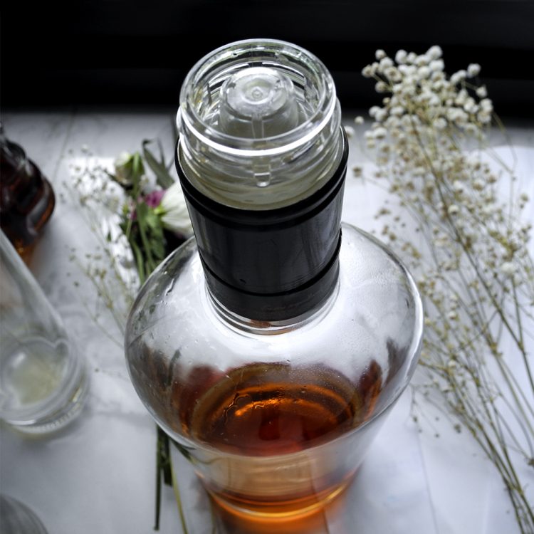 500ml clear liquor bottle