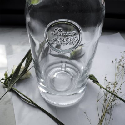 Transparent  whiskey glass bottle 01