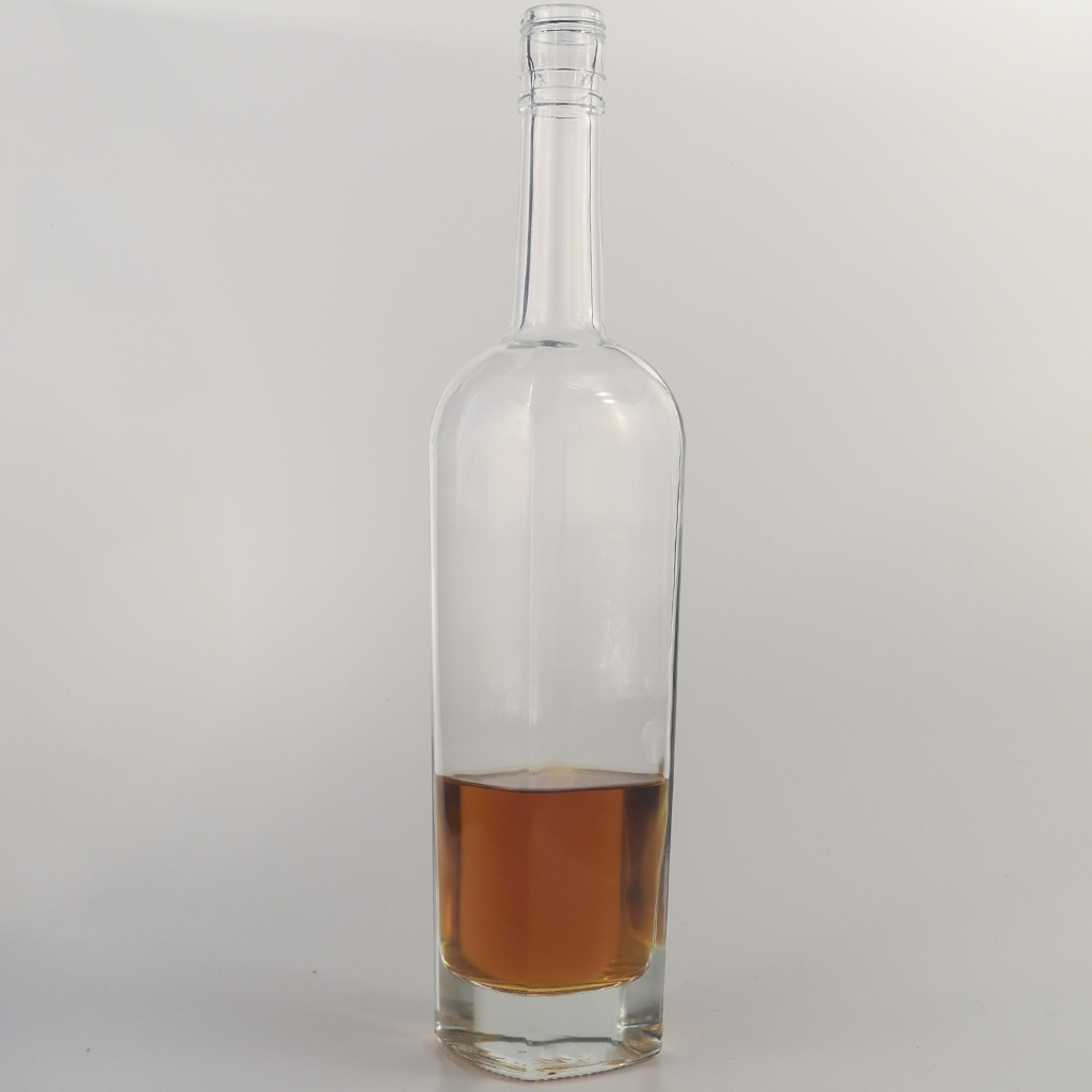 750ml clear glass vodka glass bottle 001