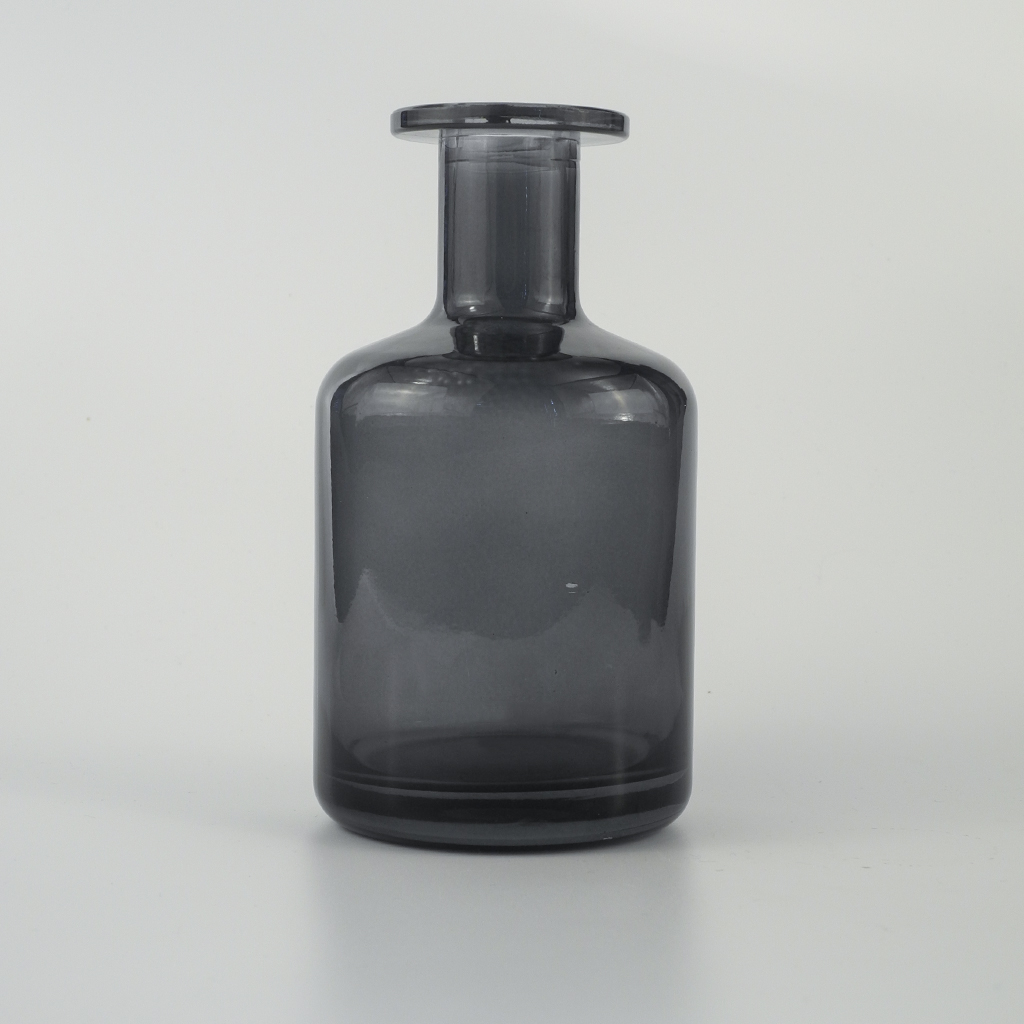 Cylindrical aromatherapy glass bottle