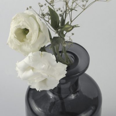 Cylindrical aromatherapy glass bottle