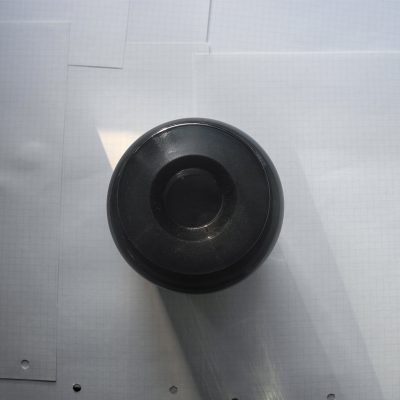 black Cylindrical aromatherapy glass bottle