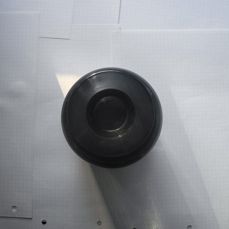 black Cylindrical aromatherapy glass bottle