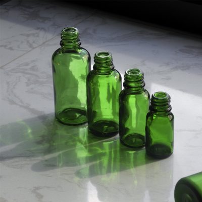 green Essential Oil  Dropper Bottle