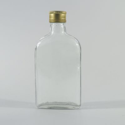 150ml  flat Transparent liquor bottle