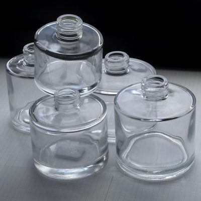 cylindrical aromatherapy glass bottle