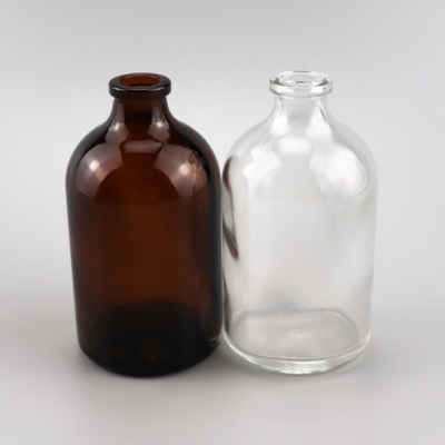 amber Borosilicate Glass Vial botle