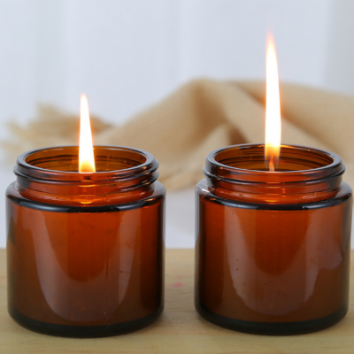 150ML amber glass candle jar