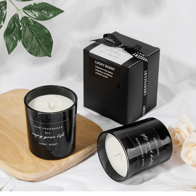 Black Scented Candle Jars