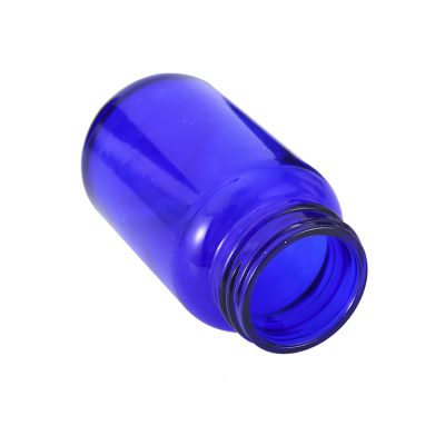 cobalt blue glass pill bottle