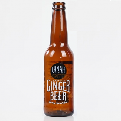 printing logo amber beer bottle