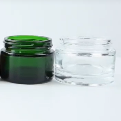 20ml clear cosmetic glass jar