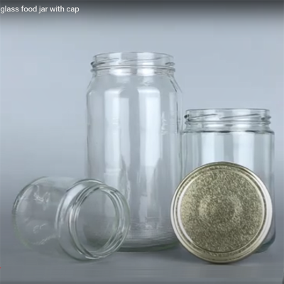750ml food glass jar with cap
