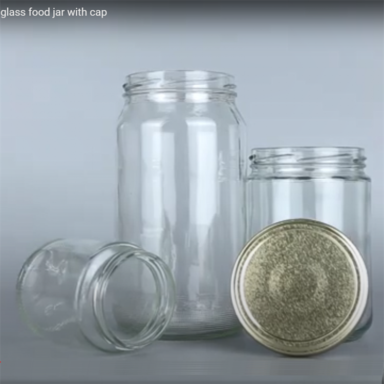 750ml food glass jar with cap
